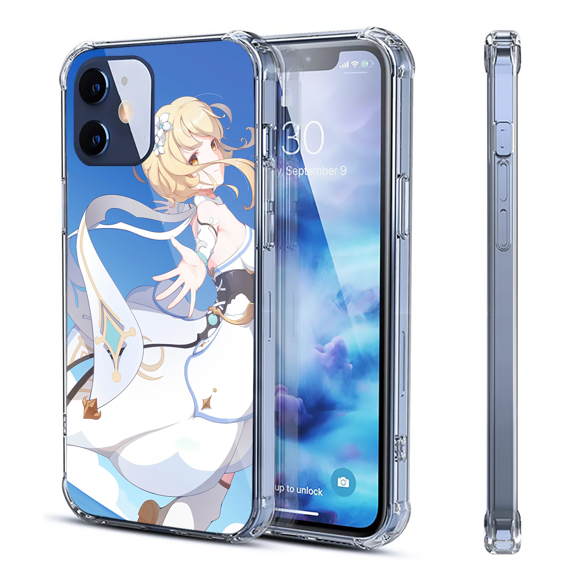 げんし神 genshin 【iPhone 12シリーズ対応】透明スマホケース（クリアソフトケース）